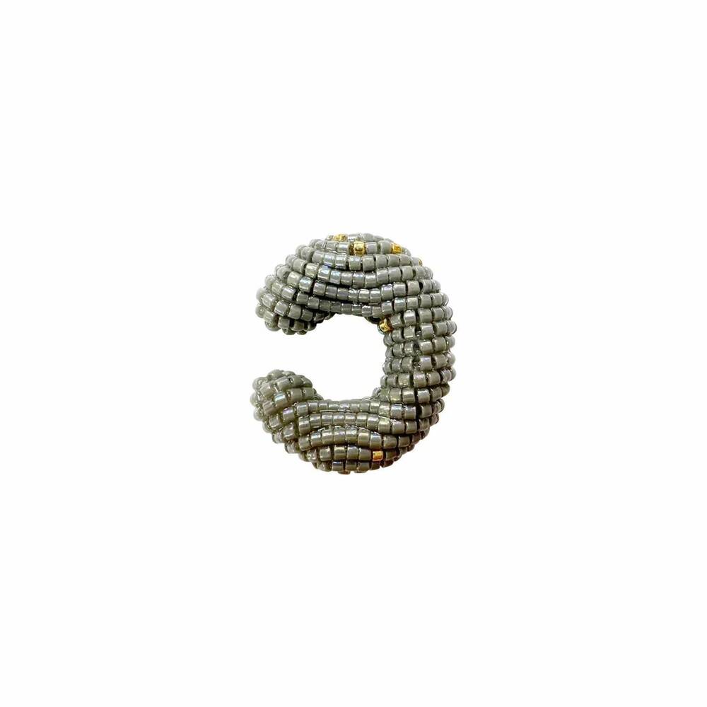 NEW SUSANA VEGA JEWELRY women's ora small earcuff earrings in iris gray